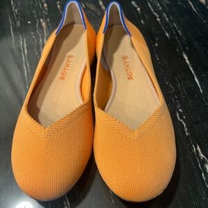 Tangerine Rothy’s flats size 9